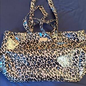 Consuela Leopard Print Blue Jag Tote Bag